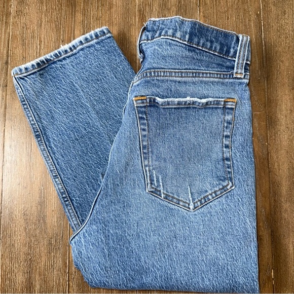 Abercrombie & Fitch The Dad High Rise Denim Jeans Medium Wash straight leg - Picture 2 of 13